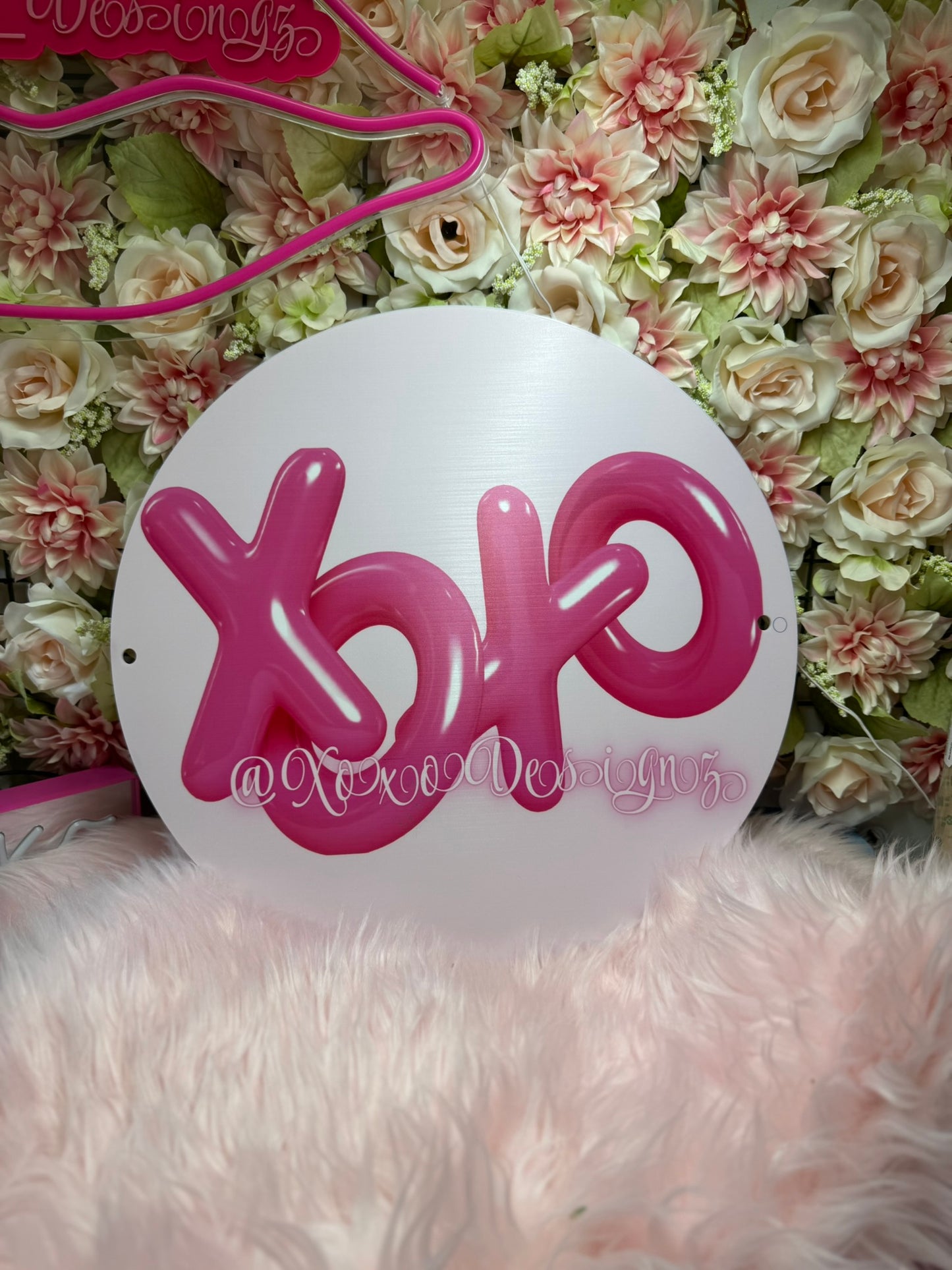 UV printed round sign