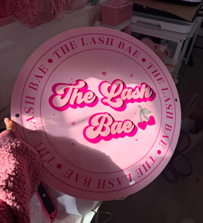 Round business sign (3D logo)