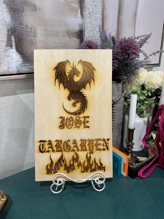 Wood engraved Logo/Picture