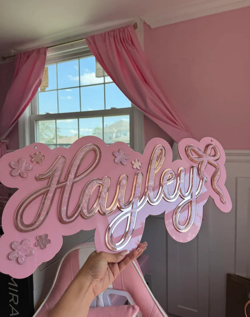 24" 3 layered nursery sign