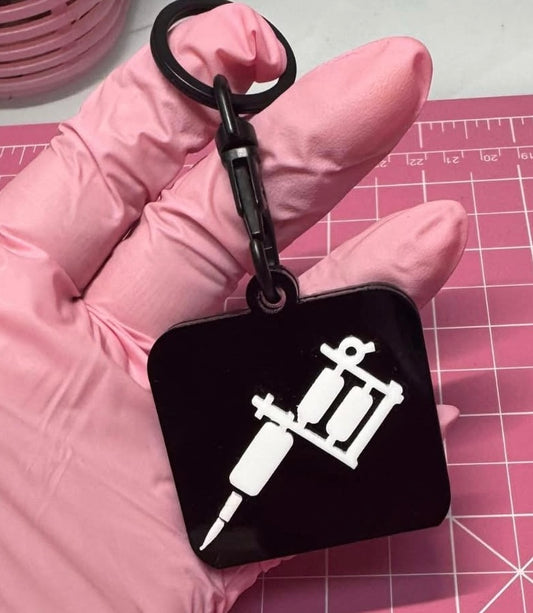 Tattoo Gun nfc keychain