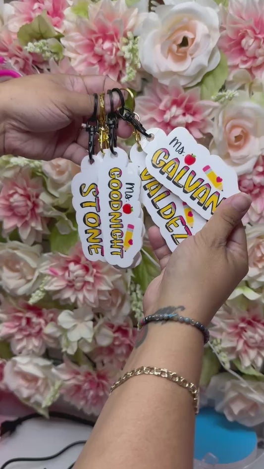 Teacher Appreciation keychain